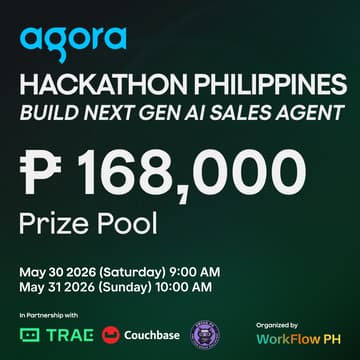 Cover Image for Agora Hackathon Philippines 2026 : Build Next Gen AI Sales Agent