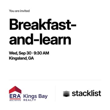 Cover Image for ERA Breakfast-and-Learn with Stacklist (Kings Bay)
