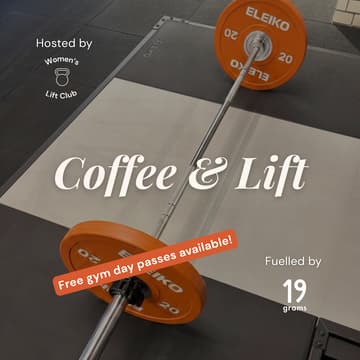Cover Image for Coffee & Lift Saturdays #9 — Women+ Gym Meetup