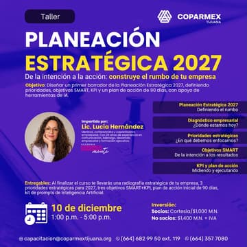 Cover Image for Curso- Planeación Estratégica 2027