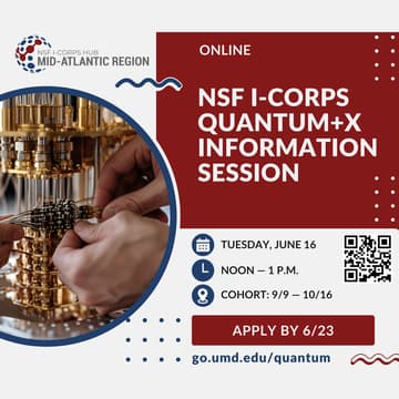 Cover Image for I-Corps Quantum+X Information Session
