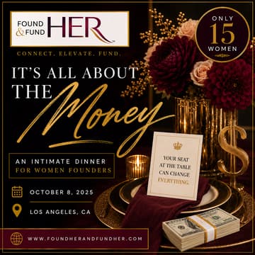 Cover Image for It's all about the money! FoundHER & FundHER Fall dinner