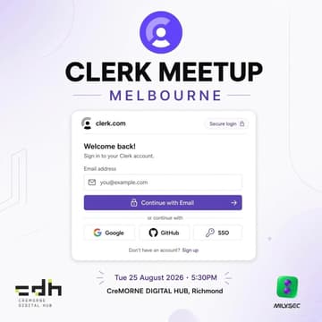 Cover Image for Clerk Meetup Melbourne