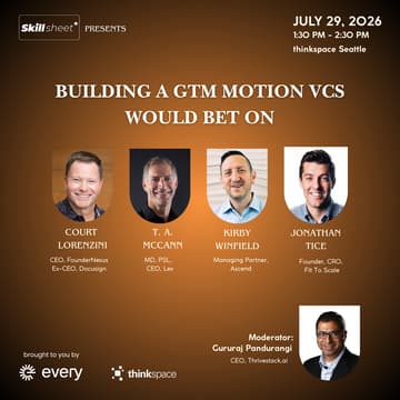 Cover Image for Panel: Building a GTM Motion that VCs would Bet On