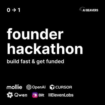 Cover Image for founder hackathon: build fast & get funded