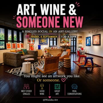 Cover Image for Art, Wine & Someone New