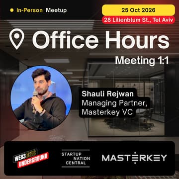 Cover Image for Office Hours with Saul Rejwan (Masterkey VC)