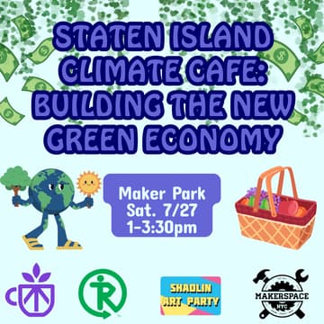 Cover Image for Staten Island Climate Cafe: Building the New Green Economy
