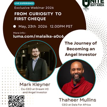 Cover Image for From Curiosity to First Cheque: The Journey of Becoming an Angel Investor with Dream VC and Malaika