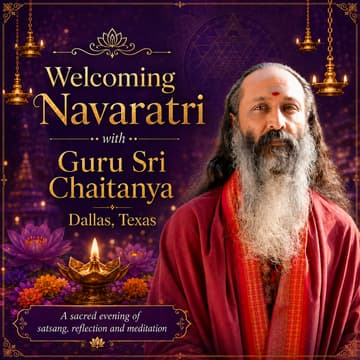 Cover Image for Welcoming Navaratri with Guru Sri Chaitanya | Dallas