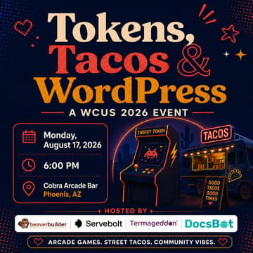 Cover Image for Tokens, Tacos, & WP