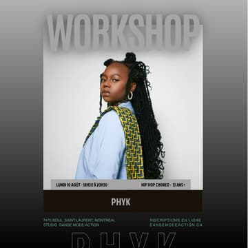 Cover Image for Phyk - Workshop Hip Hop Choreo - 13 ans +