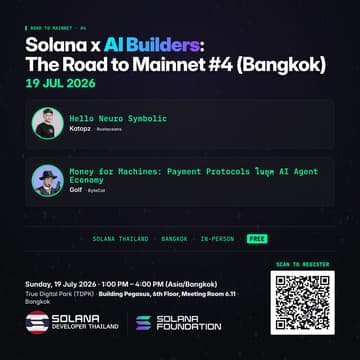 Cover Image for Solana x AI Builders: The Road to Mainnet #4 (Bangkok)