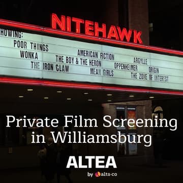 Cover Image for 🎬 Altea Film Night: Private Screening in Williamsburg (w/ Special Guests)