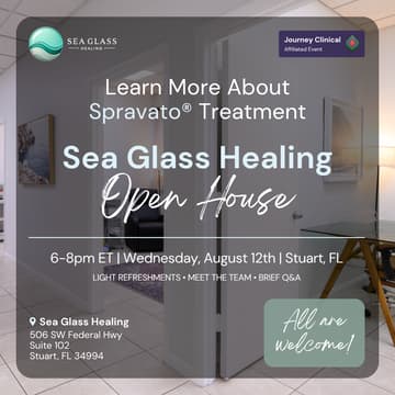Cover Image for Spravato® (esketamine) Open House at Sea Glass Healing