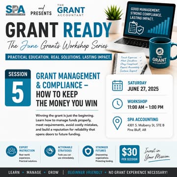 Cover Image for Grant Ready Workshop: Grant Management & Compliance - How to Keep the Money You Win