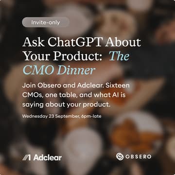 Cover Image for Ask ChatGPT About Your Product: The CMO Dinner
