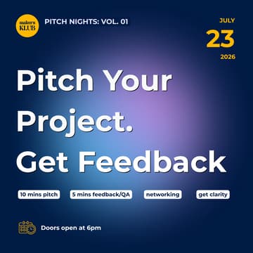 Cover Image for Pitch Nights: Pitch Your Idea and Get Feedback