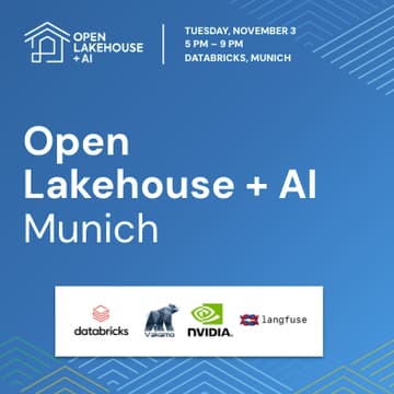 Cover Image for Open Lakehouse + AI Meetup - Munich