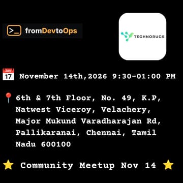 Cover Image for fromDevtoOps l Devops Community Meetup Nov 14