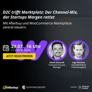 Cover Image for D2C trifft Marktplatz: Der Channel-Mix, der Startups Margen rettet - Mit Afterbuy und WooCommerce Marktplätze zentral steuern.
