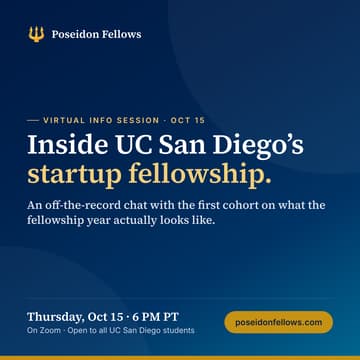 Cover Image for Poseidon Fellows Info Session: Hear From the First Cohort