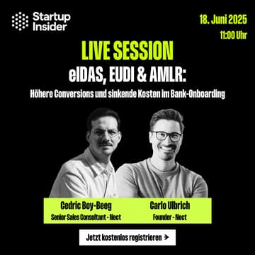 Cover Image for eIDAS, EUDI & AMLR: Höhere Conversions und sinkende Kosten im Bank-Onboarding