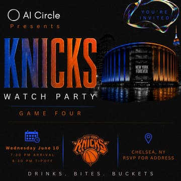 Cover Image for AI Circle Presents: Knicks Game Four Watch Party