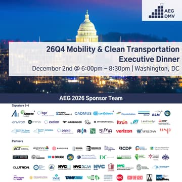 Cover Image for 26Q4 DMV Executive Dinner: Mobility & Clean Transportation