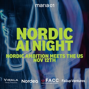 Cover Image for Nordic AI Night - Nordic ambition meets the US.
