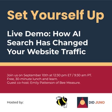 Cover Image for Live Demo: How AI Search Has Changed Your Website Traffic | Set Yourself Up Lunch + Learn