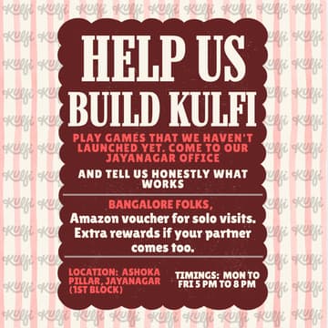 Cover Image for Help Us Build Kulfi