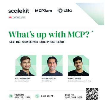 Cover Image for What's up with MCP? Live by Scalekit x Okta x MCPJam