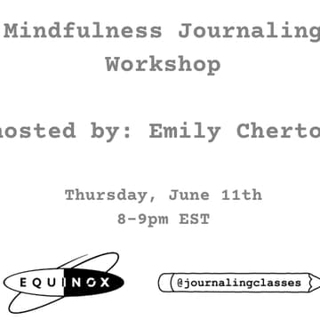 Cover Image for Journaling Workshop @ Equinox Domino