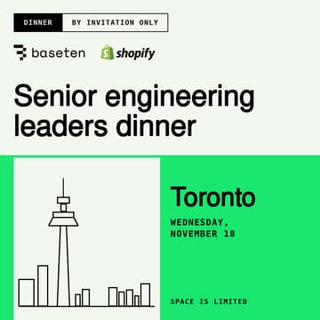 Cover Image for Eng leaders dinner with Farhan, Head of Eng, Shopify and Baseten