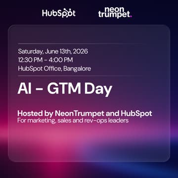 Cover Image for HubSpot x NeonTrumpet AI GTM Day: Bangalore Edition