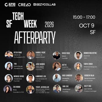 Cover Image for SF Techweek 2026 Afterparty-Meet Founders & Investors