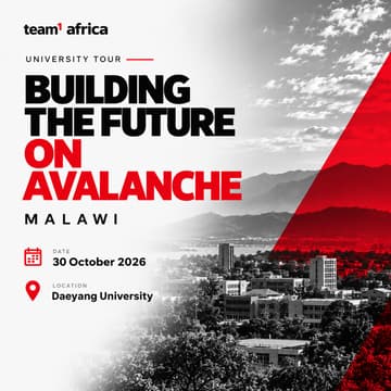 Cover Image for Team1 University Tour | Building the future on Avalanche