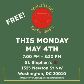 Cover Image for Spanish Club for Socialists talks Work!