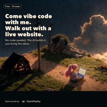 Cover Image for Vibecoding Workshop: From Idea to Hosted Website