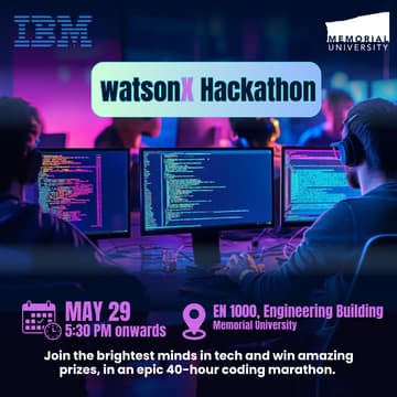 Cover Image for IBM watsonx Hackathon