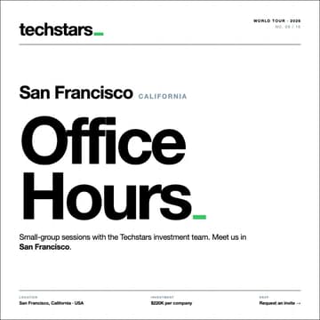 Cover Image for San Francisco: Techstars Group Office Hours