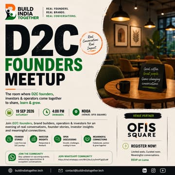 Cover Image for D2C Founders Meetup at Noida
