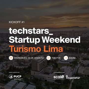 Cover Image for Kickoff Vol 1: Techstars Startup Weekend Turismo Lima 2026