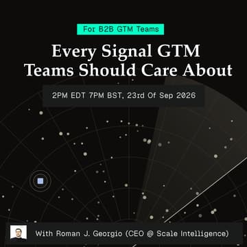 Cover Image for Every Signal GTM Teams Should Care About