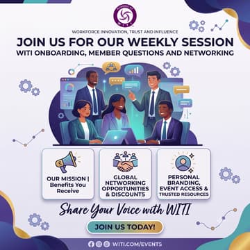 Cover Image for WITI Onboarding, Member Questions and Networking