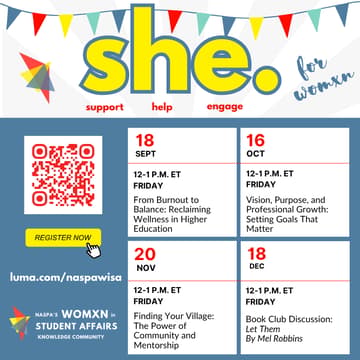 Cover Image for SHE | From Burnout to Balance: Reclaiming Wellness in Higher Education