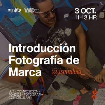 Cover Image for Taller Introducción a la fotografía de marca 📸