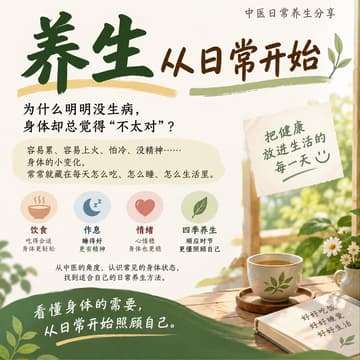 Cover Image for 中医养生系列 ✅ 适合新西兰的有效日常养生法 🌿