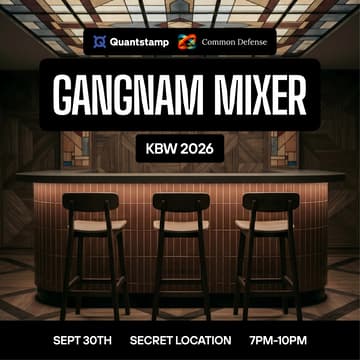Cover Image for Quantstamp X Common Defense Gangnam Mixer | KBW 2026